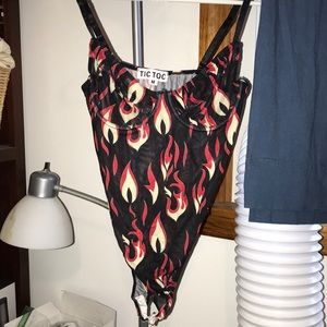 Flames bodysuit